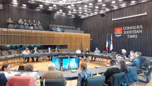 EU-Projekt NEUE MAUERN ÜBERWINDEN - Öffentliche Podiumsdiskussion am 04. Mai 2022 im Kreishaus der Stadt Timisoara